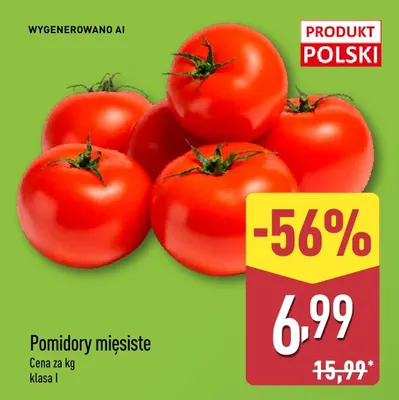 Pomidory mięsiste promocja w Aldi