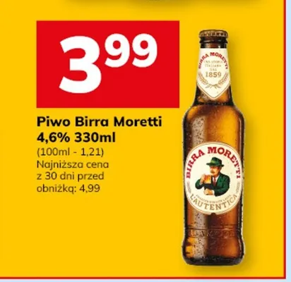 Piwo Birra Moretti promocja w Hitpol