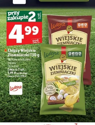 Chipsy Wiejskie Ziemniaczki promocja w TOPAZ