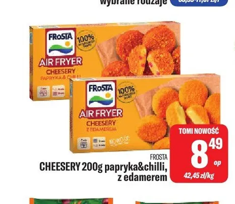 Cheesery z edamerem Frosta promocja w Tomi Markt