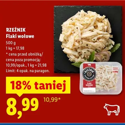 Flaki wołowe promocja w Lidl