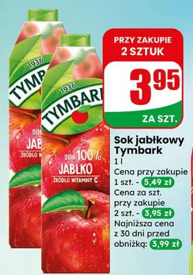Sok jabłkowy promocja w Dino