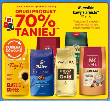 Kawa ziarnista Woseba Mocca Fix Gold promocja w POLOmarket