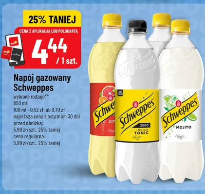 Napój gazowany Schweppes Citrus Mix promocja w POLOmarket