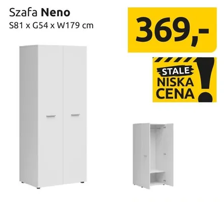 Szafa Neno S81xG54xW179cm promocja w Black Red White