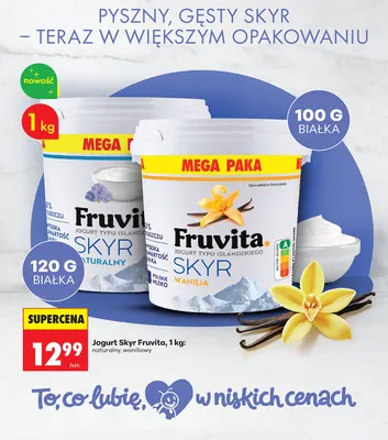 Jogurt Skyr naturalny promocja w Biedronka