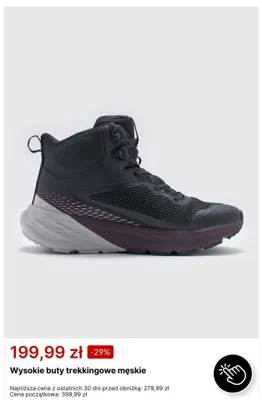 Wysokie buty trekkingowe męskie promocja w 4F