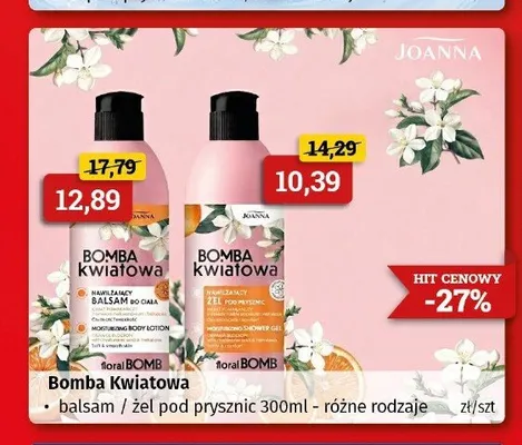 Balsam do ciała Joanna Bomba Kwiatowa promocja w Drogeria Kosmyk