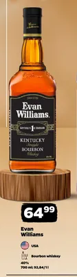 Bourbon whiskey Evan Williams promocja w Netto