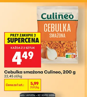Cebulka smażona Culineo promocja w Biedronka
