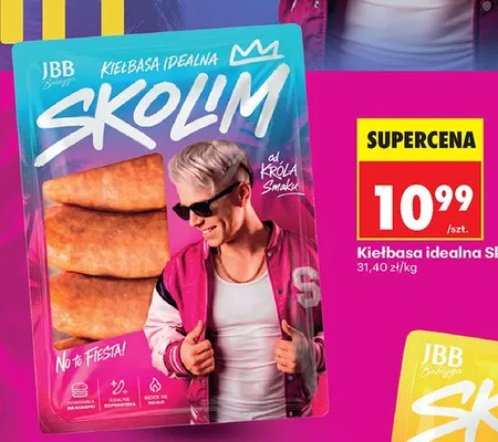 Kiełbasa idealna Skolim JBB Bałdyga promocja w Biedronka
