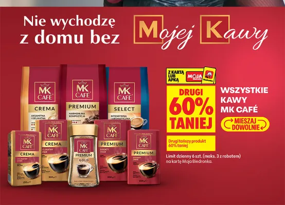 Kawa rozpuszczalna MK Café Premium Gold promocja w Biedronka
