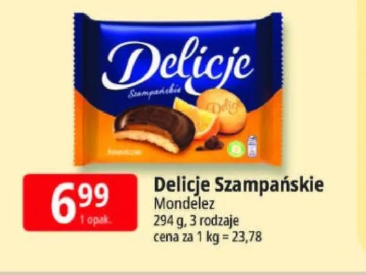Ciastka Delicje Szampańskie promocja w Leclerc