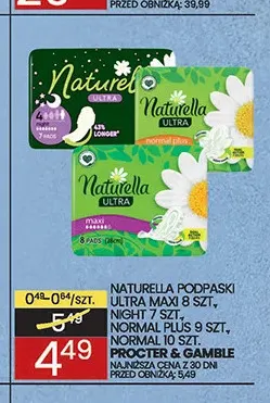 Podpaski Naturella Normal promocja w Wafelek