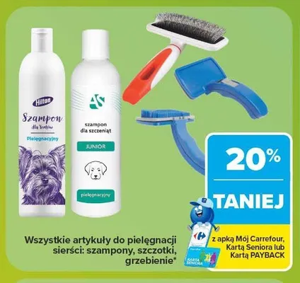 Szczotka do pielęgnacji sierści promocja w Carrefour