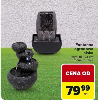 Fontanna ogrodowa niska wys. 18-24cm różne rodzaje promocja w Carrefour