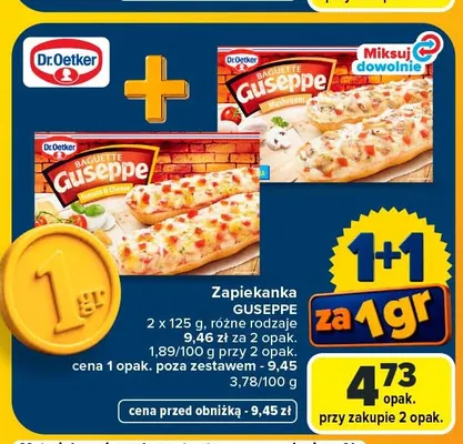 Zapiekanka Guseppe Mushroom 2-pak Dr. Oetker promocja w Carrefour
