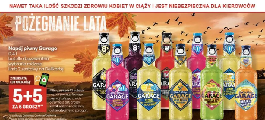 Napój piwny Garage promocja w Delikatesy Centrum