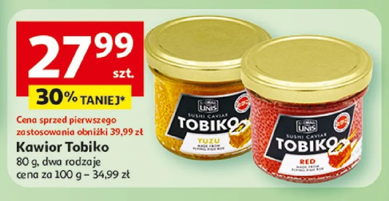 Kawior Tobiko promocja w Auchan