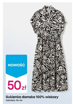 Sukienka damska 100% wiskozy promocja w Pepco