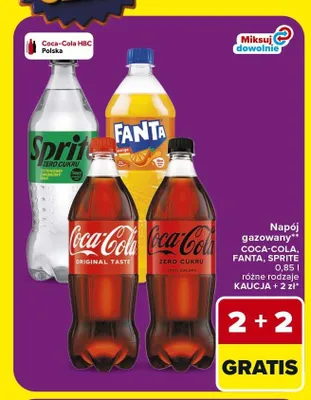 Napój gazowany Coca-Cola Original Taste promocja w Carrefour