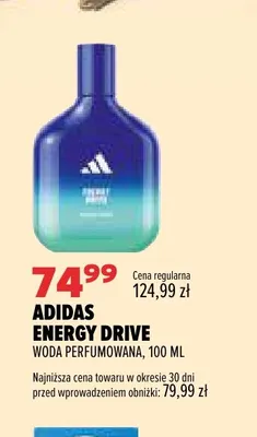 Woda perfumowana Energy Drive Adidas promocja w Drogerie Natura