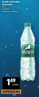 Woda mineralna gazowana promocja w Delikatesy Centrum