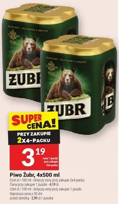 Piwo Żubr promocja w Twój Market
