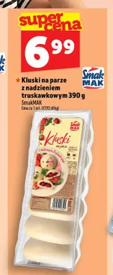 Kluski na parze z nadzieniem truskawkowym SmakMAK promocja w TOPAZ