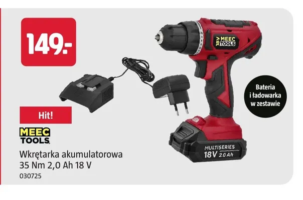 Wkrętarka akumulatorowa Meec Tools promocja w Jula