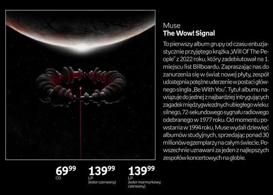 Płyta CD Muse The Wow! Signal promocja w Empik