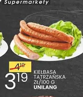 Kiełbasa Tatrzańska Unilang promocja w Wafelek