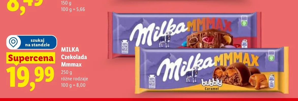 Czekolada Milka Mmmax promocja w Lidl