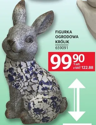 Figurka ogrodowa królik promocja w Selgros