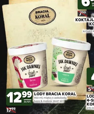 Lody beza & malina Bracia Koral promocja w Stokrotka