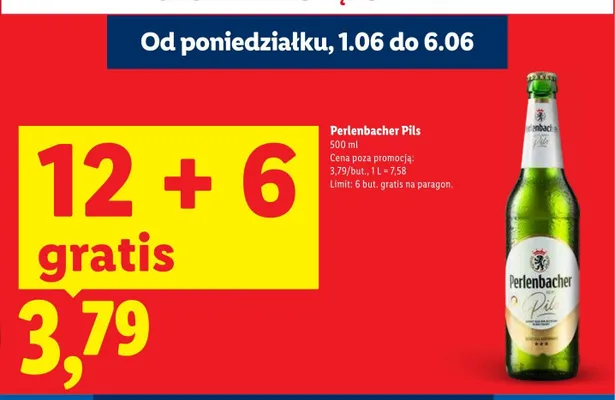 Piwo Perlenbacher Pils promocja w Lidl