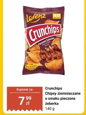 Chipsy ziemniaczane o smaku pieczone żeberka promocja w Biedronka