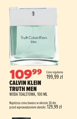 Woda toaletowa Calvin Klein Truth Men promocja w Drogerie Natura