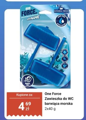 Zawieszka do WC One Force Dynamic barwiąca morska 2-pak promocja w Dino