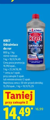 Udrażniacz do rur Kret promocja w Lidl