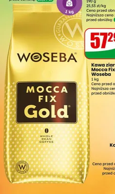 Kawa ziarnista Mocca Fix Gold 1 kg promocja w Dino