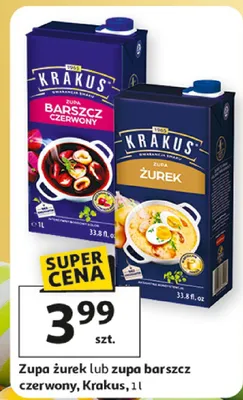 Zupa żurek lub zupa barszcz czerwony promocja w Auchan