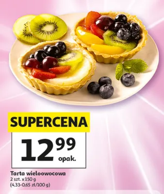 Tarta wieloowocowa promocja w Auchan