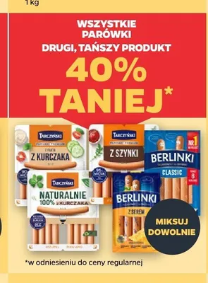 Parówki z szynki Tarczyński promocja w Netto