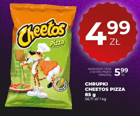 Chrupki Cheetos Pizza promocja w Duży Ben
