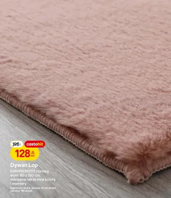 Dywan Lop różowy promocja w Castorama