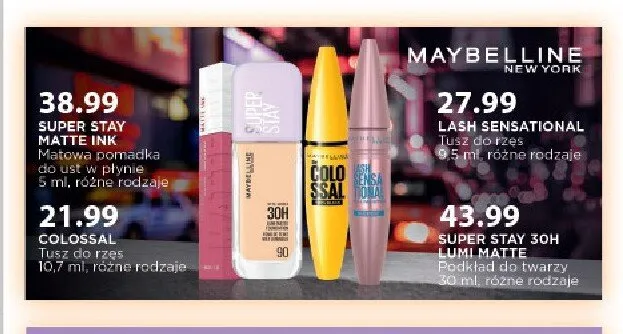 Tusz do rzęs MAYBELLINE COLOSSAL promocja w Drogerie Laboo