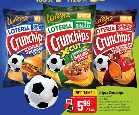 Chipsy Crunchips Canadian Maple Syrup and Paprika Style promocja w POLOmarket