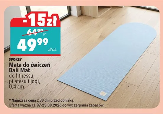 Mata do ćwiczeń Spokey Bali Mat promocja w Biedronka