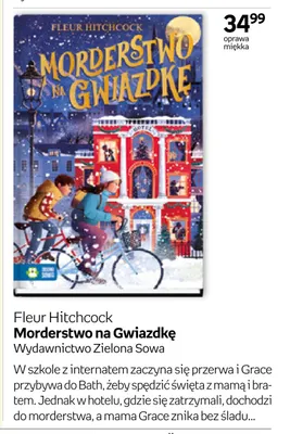 Książka Morderstwo na Gwiazdkę Fleur Hitchcock Zielona Sowa promocja w Empik